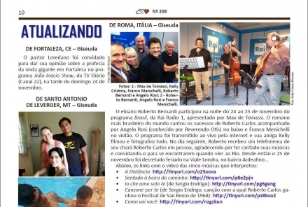 Articolo della giornalista Giseuda de Oliveira Pontes a Roberto Bernardi. - Roberto Bernardi